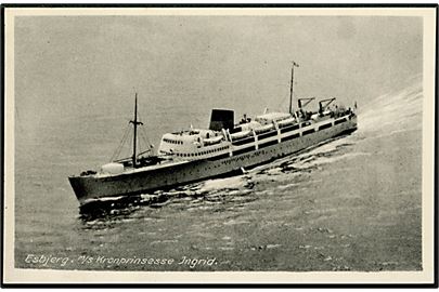 Kronprinsesse Ingrid, M/S, DFDS Englandsbåd. C.J.C. no. 7438.