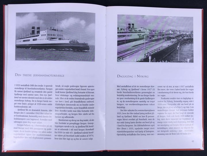 DSB-færger på gamle postkort af Søren Møller og Thomas Nørgaard Olesen. 80 sider illustreret gennemgang af danske færger. Forlaget Nautilus. 