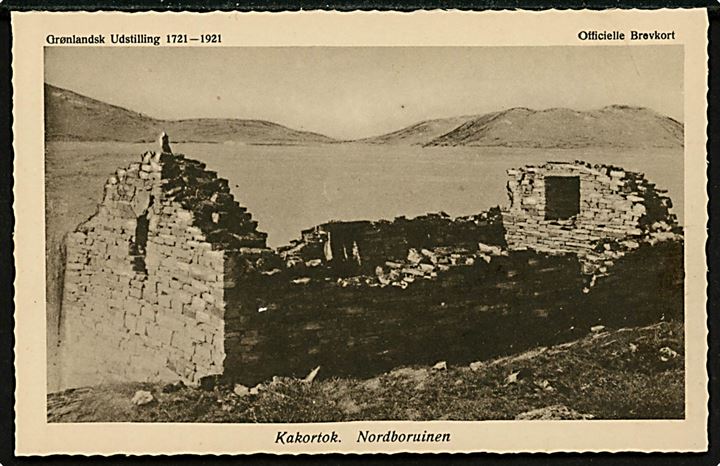 Grønlandsk Udstilling 1721-1921. Kakortok, Nordboruinen. Foto Dr. phil. Boné, Stenders u/no.