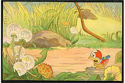 Walt Disney: Fugl fra Silly Symphonies Birds In The Spring. Med tilladelse af Walt Disney - Mickey Mouse, S.A. Svag fold. 