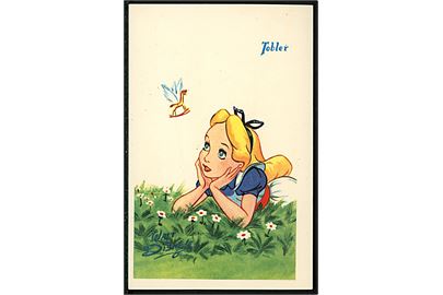 Walt Disney. Alice fra Alice i Eventyrland. Fransk reklame fra 50'erne for Tobler chokolade. Georges Lang, Paris u/no.