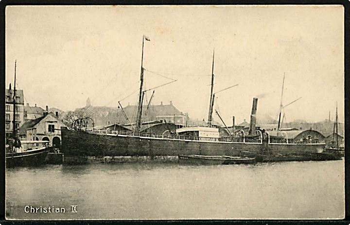 Christian IX, S/S, DFDS fragtskib. Stenders no. 9070.