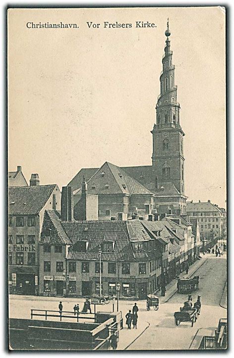 Vor Frelser Kirke i København. Nathansohns Kortlager no. 527.