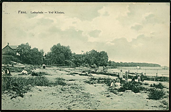 Fakse Ladeplads, strandparti ved Klinten. P. N. Tinglef no. 865.