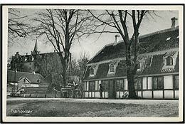 Tranekær, parti med slot i baggrunden. Stenders no. 68174.