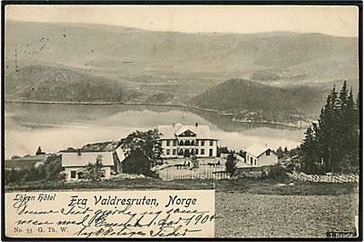Norge, Fra Valdresruten, Löken Hotel. G. Th. W. no. 55.