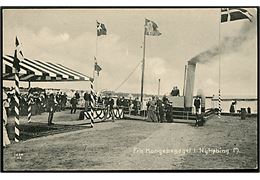Nykøbing M., havnen under Kongebesøget 1908. V. Voetmann u/no.
