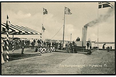 Nykøbing M., havnen under Kongebesøget 1908. V. Voetmann u/no.