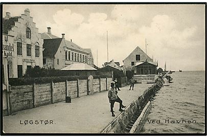 Løgstør, ved havnen med hotel Phønix. C. Fr. Støckel no. 11314.