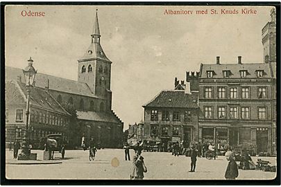 Odense. Albanitorv med St. Knuds kirke. W. & M. no. 621.