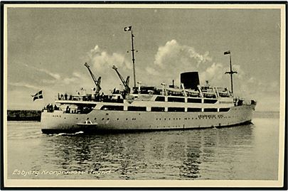 Kronprinsesse Ingrid, M/S, Englands-båd i Esbjerg. Stenders no. 68.