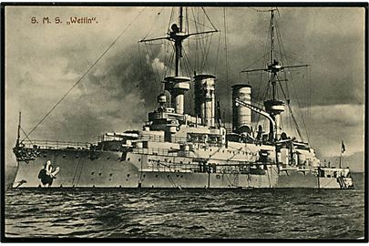 S.M.S. Wettin, tysk panserskib. 