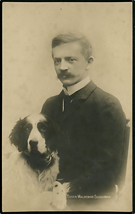 Finland. Aktivisten Eugen Schaumann som myrdede generalgouvernør Borbrikov ved et attentat 16.4.1904. Mindekort u/no.