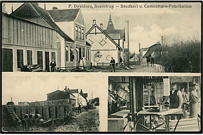 Svenstrup Als, P. Davidsen's Snedkeri og Cementvare-fabrikation. U/no.