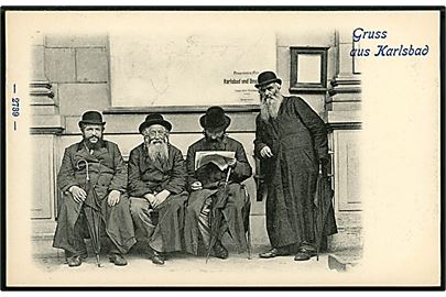 Østrig, Karlsbad i Böhmen, Gruss aus med ældre jøder. No. 2739. 