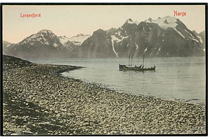 Norge, Lyngenfjord med både. M. & Co. no. 5.