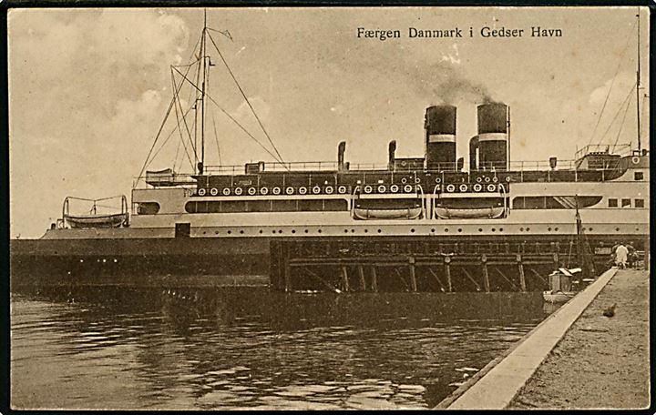 Danmark, S/S, DSB færge i Gedser. H. Schmidt u/no.