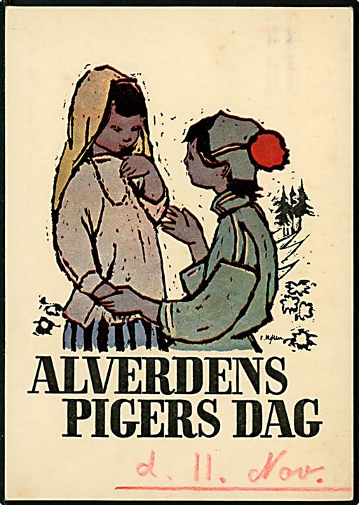 F. Møller: Alverdens Pigers Dag. KFUKs civile Pigearbejde u/no.