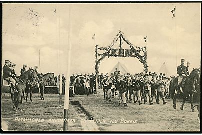 Borris. Bataillonen ankommer til Lejren. Foreningen Dannevirke no. 313. 