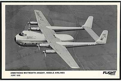 Armstrong Whitworth Argosy G-APRN fra Riddle Airlines 1959. Flight International u/no.