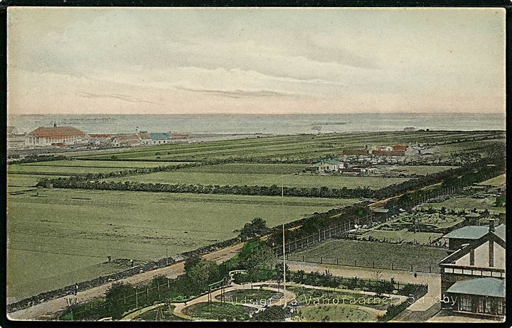 Købh., Sundby, udsigt fra vandtårn. Stenders no. 3168.