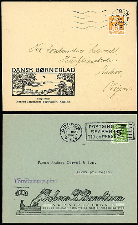 Illustrerede Firmakuverter. Sammenstilling af 10 flotte kuverter fra perioden ca. 1930-50.