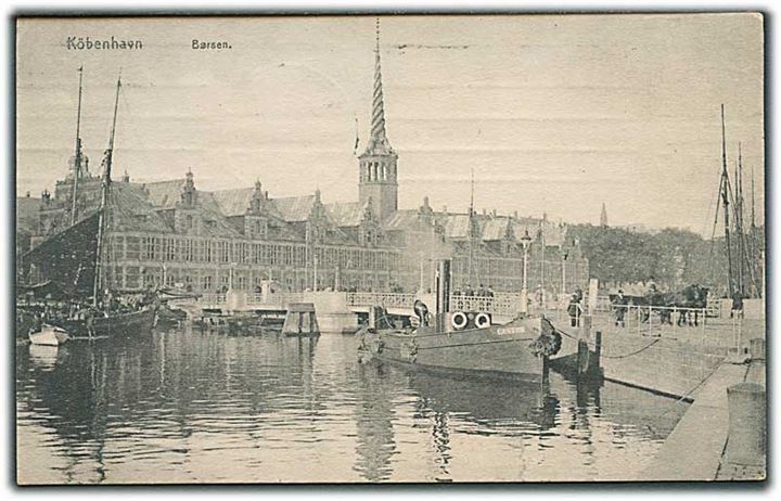 Båden Castor i kanalen ved Børsen, København. U/no. 