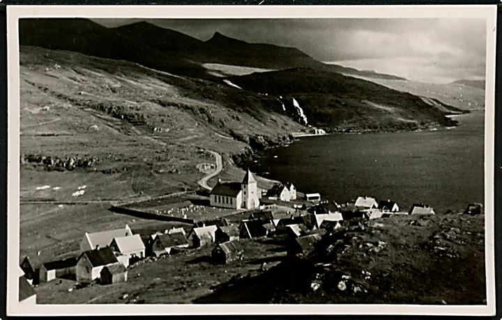 Færøerne, Eidi på Eysturoy. H. N. Jacobsen / Stenders no. 6787.