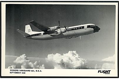 Vickers Vanguard 951 fra B.E.A. (British European Airways) 1959. Flight International u/no.