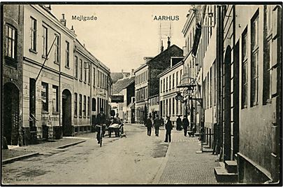 Aarhus, Mejlgade med bager og hotel. Stenders no. 56.