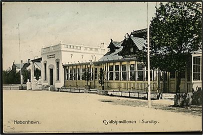 Købh., Sundby, Cyklistpavillonen. Stenders no. 3213.