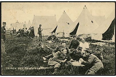 Høveltegaard. Lejren med hvilende soldater. Foreningen Dannevirke no. 260.