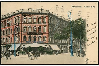 Købh., Central Hotel. Peter Alstrup no. 200.