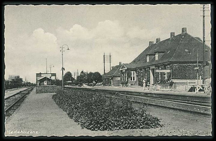Jernbanestationen i Hedehusene. Aage Skov no. 17013. 