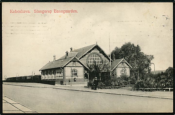 Købh., Slangerupbanens station på Lygten. g. M. no. 2593.