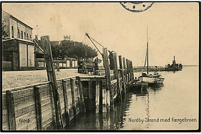 Nordby Strand, Fanø. Færgebroen. Stenders no. 11794.