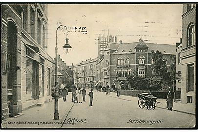 Odense. Jernbanegade. Knud Møller, Flensborg Magasinet no. 6540.