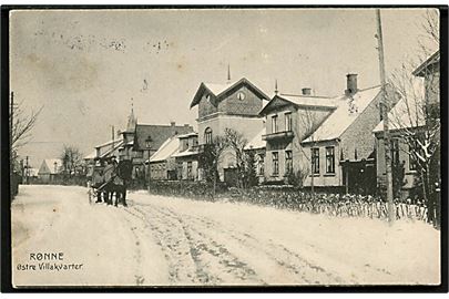 Rønne, Østre Villakvarter i sne. Colberg no. 1.