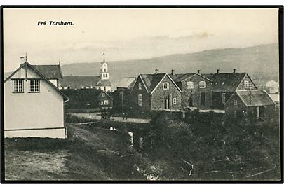 Thorshavn, rådhus og domkirke. H. Jacobsen no. 30.
