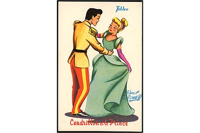 Walt Disney. Askepot og Prinsen til ballet. Fransk reklame fra 50'erne, for “Tobler” chokolade. Georges Lang, Paris u/no.