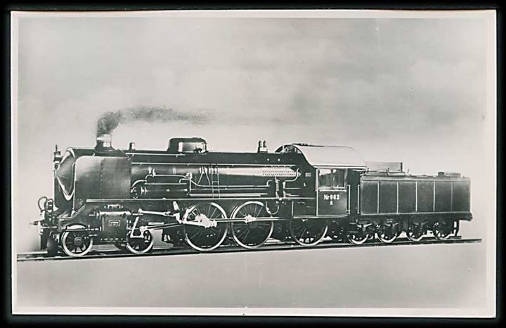 Eksprestogslokomotivet R no. 963. Fotokort. Alex Vincents no. 7. 