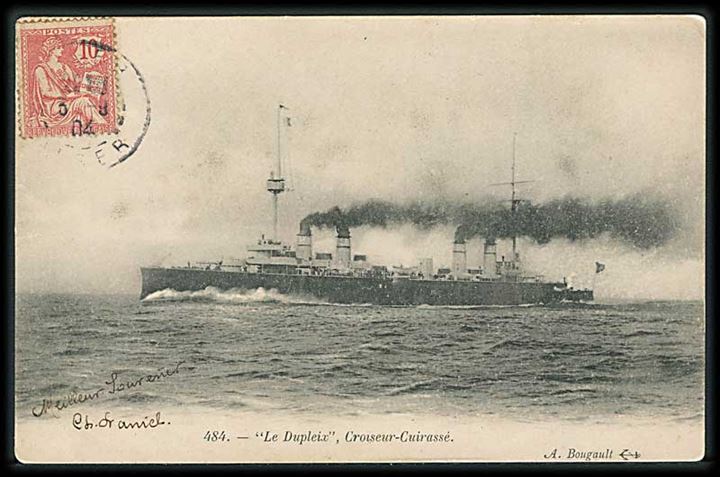 Le Dupleix, Croiseur - Cuirassé. A. Bougault 484.  