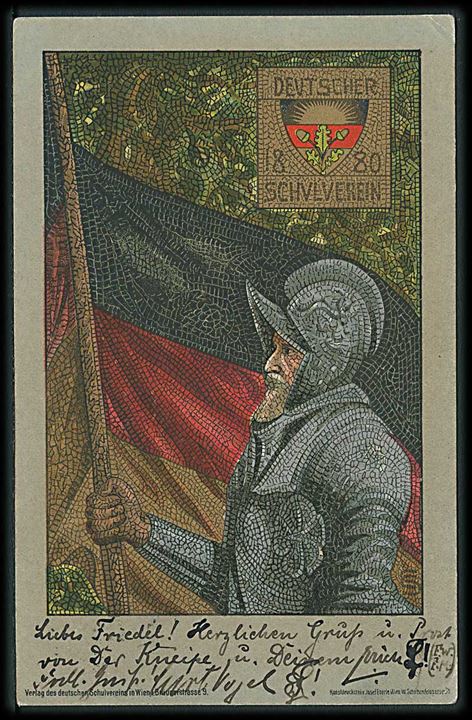 C. S. : Deutscher 1880 Schulverein. Soldat med fane. Josef Eöerle 38.