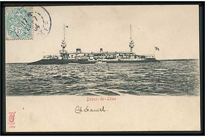 Fransk krydser Dupuy-de-Lôme. K. E. Paris no. 1933.