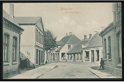 Grossestrasse i Broager. Th. Lau no. 102. Juli 1907. 