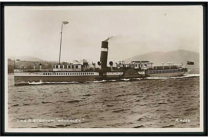 Rigtig flot fotokort med Dampskibet Waverley. A. 4026. 