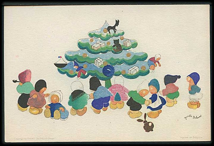 Josette Boland: Børn omkring juletræet. U/no.