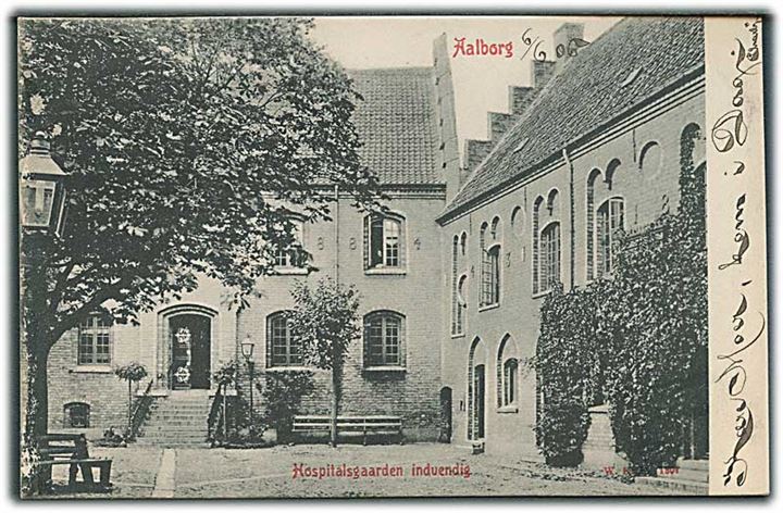Hospitalgaarden indvendig i Aalborg. Warburgs Kunstforlag no. 1307.