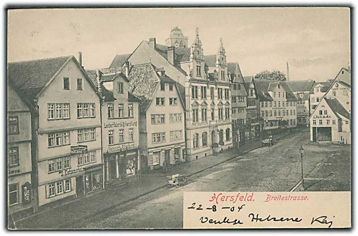 Breitestrasse i Herfeld, Tyskland. Ernst Bingal u/no.