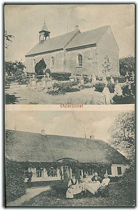 Kirken og hus i Østerlinnet. P. Hansen u/no. 